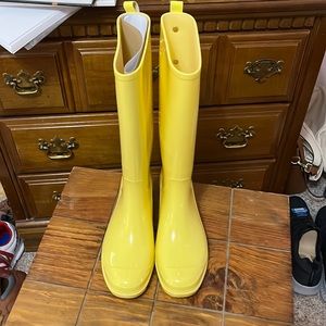 Yellow Women's Rain Boots
